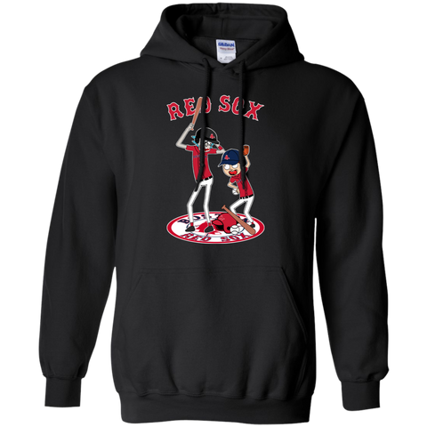 Boston Red Sox Baseball Rick And Morty Hoodie - The White Eagles Boston Red Sox Baseball Rick And Morty Hoodie - The White Eagles