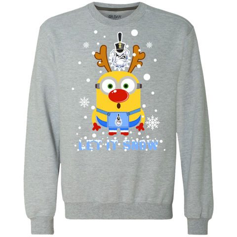 Minion Citadel Bulldogs Ugly Christmas Sweaters Let It Snow Sweatshirt - The White Eagles Minion Citadel Bulldogs Ugly Christmas Sweaters Let It Snow Sweatshirt - The White Eagles