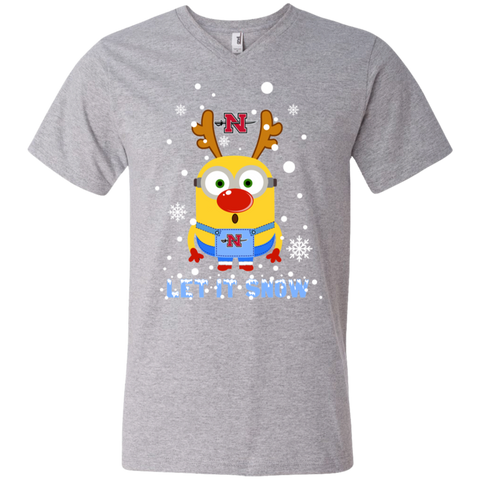 Minion Nicholls Colonels Ugly Christmas Sweaters Let It Snow Men's V-Neck T-Shirt - The White Eagles Minion Nicholls Colonels Ugly Christmas Sweaters Let It Snow Men's V-Neck T-Shirt - The White Eagles