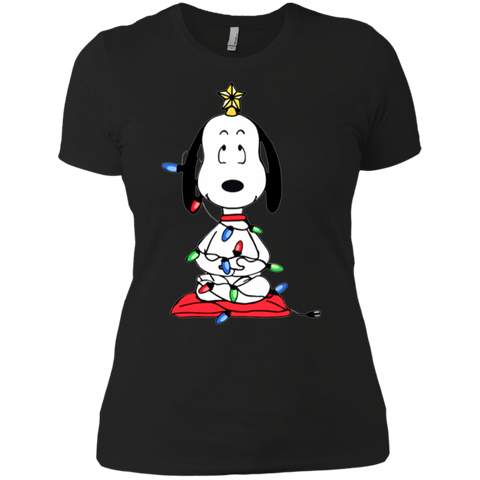Snoopy Christmas Tree The Peanuts Movie Snoopy Ladies' Shirt - The White Eagles Snoopy Christmas Tree The Peanuts Movie Snoopy Ladies' Shirt - The White Eagles