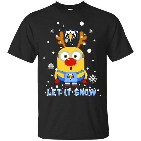 Minion Morehead State Eagles Ugly Christmas Sweaters Let It Snow Cotton T-Shirt - The White Eagles Minion Morehead State Eagles Ugly Christmas Sweaters Let It Snow Cotton T-Shirt - The White Eagles