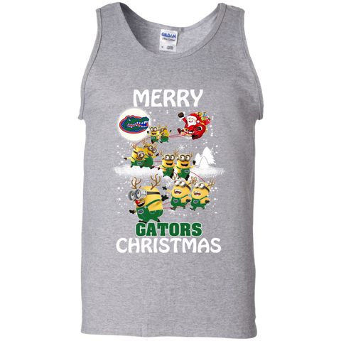 Florida Gators Ugly Christmas Sweaters Minions Santa Claus Merry Christmas Tank Top - The White Eagles Florida Gators Ugly Christmas Sweaters Minions Santa Claus Merry Christmas Tank Top - The White Eagles