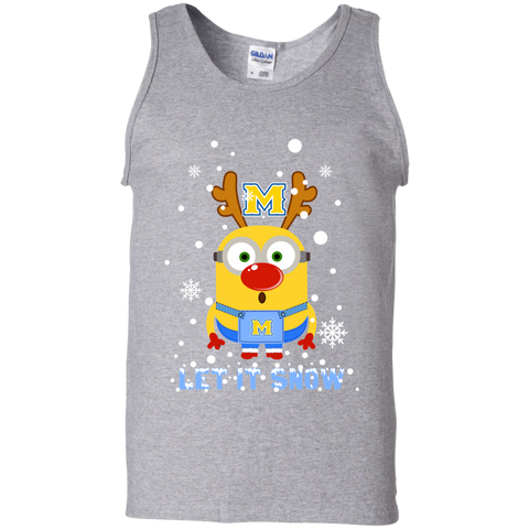 Minion Mcneese State Cowboys Ugly Christmas Sweaters Let It Snow Tank Top - The White Eagles Minion Mcneese State Cowboys Ugly Christmas Sweaters Let It Snow Tank Top - The White Eagles
