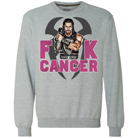 Roman Reigns Fuck Cancer Breast Cancer Awareness Sweatshirt - The White Eagles Roman Reigns Fuck Cancer Breast Cancer Awareness Sweatshirt - The White Eagles