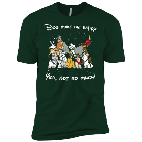 Disney Dogs. Dogs Make Me Happy You Not So Much Tshirts Men's Sleeve Shirt - The White Eagles Disney Dogs. Dogs Make Me Happy You Not So Much Tshirts Men's Sleeve Shirt - The White Eagles