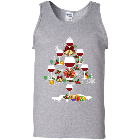 Christmas Is Coming Wine Santa Claus Ugly Christmas Sweater Tank Top - The White Eagles Christmas Is Coming Wine Santa Claus Ugly Christmas Sweater Tank Top - The White Eagles