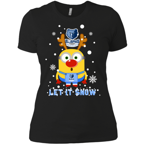 Minion Memphis Grizzlies Ugly Christmas Sweaters Let It Snow Ladies' Shirt - The White Eagles Minion Memphis Grizzlies Ugly Christmas Sweaters Let It Snow Ladies' Shirt - The White Eagles