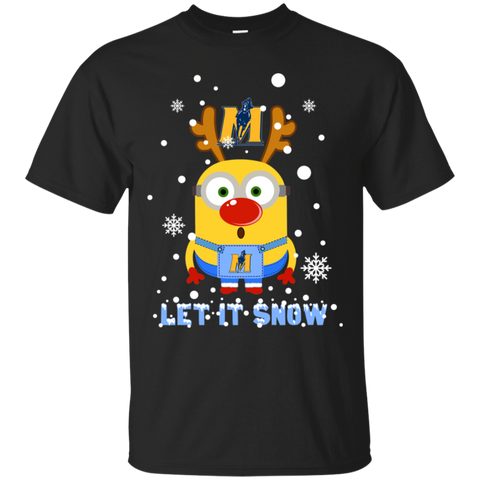 Minion Murray State Racers Ugly Christmas Sweaters Let It Snow Cotton T-Shirt - The White Eagles Minion Murray State Racers Ugly Christmas Sweaters Let It Snow Cotton T-Shirt - The White Eagles