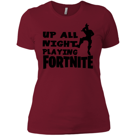 Fortnite Up All Night Playing Fortnite Ladies' Shirt - The White Eagles Fortnite Up All Night Playing Fortnite Ladies' Shirt - The White Eagles