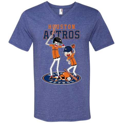Houston Astros Baseball Rick And Morty Men's V-Neck T-Shirt - The White Eagles Houston Astros Baseball Rick And Morty Men's V-Neck T-Shirt - The White Eagles