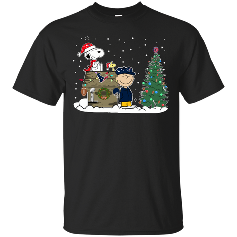 Houston Texans Snoopy The Peanuts Ugly Christmas Sweater Super Bowl Cotton T-Shirt - The White Eagles Houston Texans Snoopy The Peanuts Ugly Christmas Sweater Super Bowl Cotton T-Shirt - The White Eagles