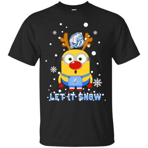 Minion Drake Bulldogs Ugly Christmas Sweaters Let It Snow Cotton T-Shirt - The White Eagles Minion Drake Bulldogs Ugly Christmas Sweaters Let It Snow Cotton T-Shirt - The White Eagles