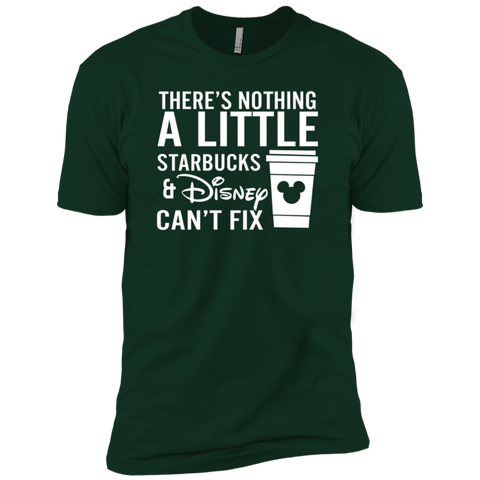 There's Nothing A Little Starbucks & Disney Can't Fix Shirt Men's Sleeve Shirt - The White Eagles There's Nothing A Little Starbucks & Disney Can't Fix Shirt Men's Sleeve Shirt - The White Eagles