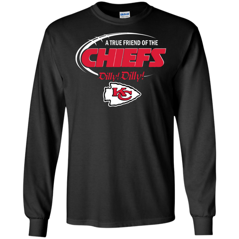 Dilly Dilly Kansas City Chiefs A True Friend Of The Chiefs LS Cotton T-Shirt - The White Eagles Dilly Dilly Kansas City Chiefs A True Friend Of The Chiefs LS Cotton T-Shirt - The White Eagles