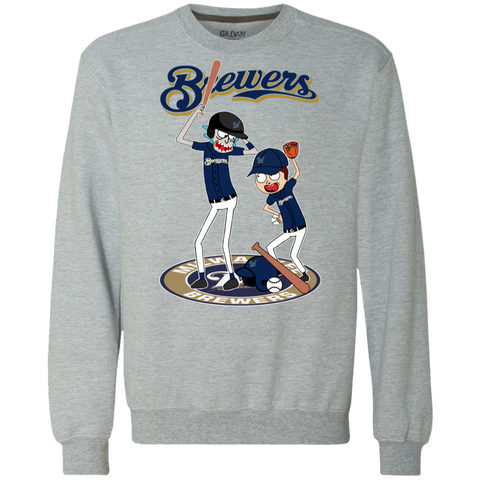 Milwaukee Brewers Baseball Rick And Morty Sweatshirt - The White Eagles Milwaukee Brewers Baseball Rick And Morty Sweatshirt - The White Eagles