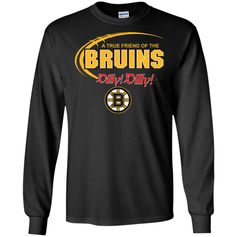 Dilly Dilly A True Friend Of The Boston Bruins LS Cotton T-Shirt - The White Eagles Dilly Dilly A True Friend Of The Boston Bruins LS Cotton T-Shirt - The White Eagles