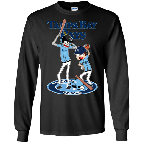 Tampa Bay Rays Baseball Rick And Morty LS Cotton T-Shirt - The White Eagles Tampa Bay Rays Baseball Rick And Morty LS Cotton T-Shirt - The White Eagles