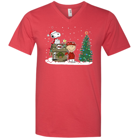 Kansas City Chiefs Snoopy The Peanuts Ugly Christmas Sweater Super Bowl Men's V-Neck T-Shirt - The White Eagles Kansas City Chiefs Snoopy The Peanuts Ugly Christmas Sweater Super Bowl Men's V-Neck T-Shirt - The White Eagles