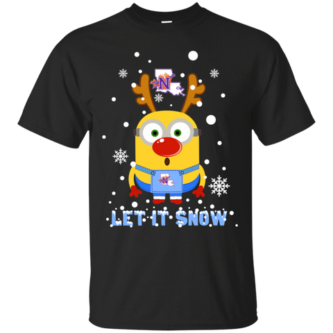 Minion Northwestern State Demons Ugly Christmas Sweaters Let It Snow Cotton T-Shirt - The White Eagles Minion Northwestern State Demons Ugly Christmas Sweaters Let It Snow Cotton T-Shirt - The White Eagles