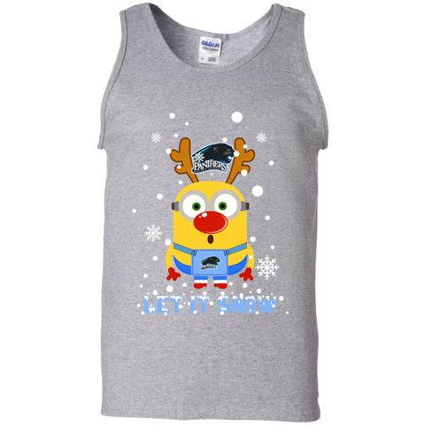Minion Eastern Illinois Panthers Ugly Christmas Sweaters Let It Snow Tank Top - The White Eagles Minion Eastern Illinois Panthers Ugly Christmas Sweaters Let It Snow Tank Top - The White Eagles