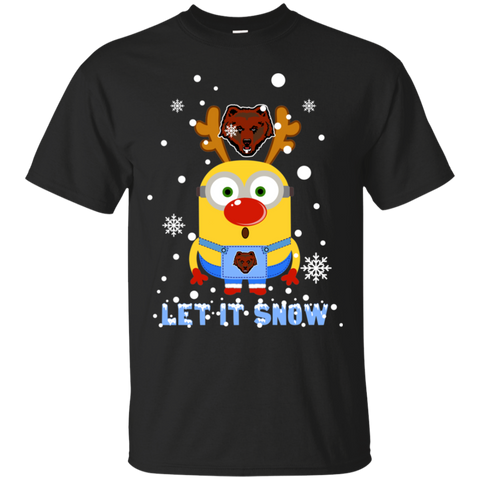 Minion Brown Bears Ugly Christmas Sweaters Let It Snow Cotton T-Shirt - The White Eagles Minion Brown Bears Ugly Christmas Sweaters Let It Snow Cotton T-Shirt - The White Eagles
