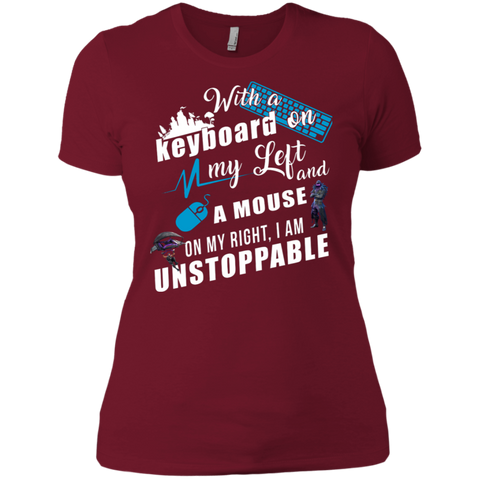 Fortnite I Am Unstoppable Ladies' Shirt - The White Eagles Fortnite I Am Unstoppable Ladies' Shirt - The White Eagles