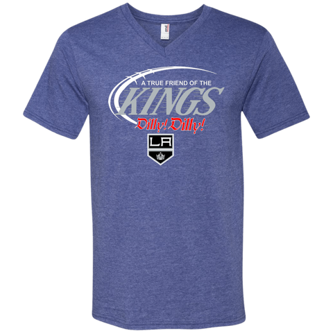 Dilly Dilly A True Friend Of The Los Angeles Kings Men's V-Neck T-Shirt - The White Eagles Dilly Dilly A True Friend Of The Los Angeles Kings Men's V-Neck T-Shirt - The White Eagles