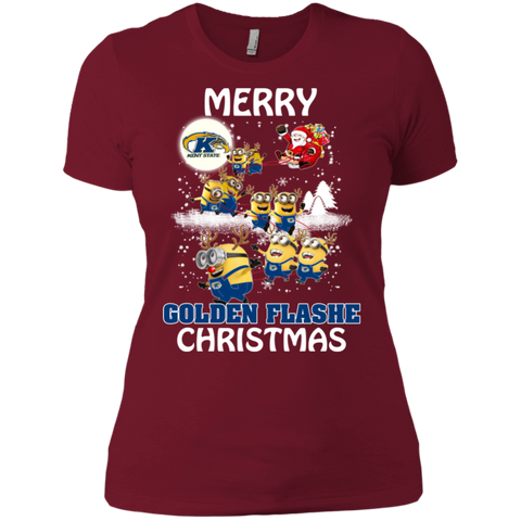 Kent State Golden Flashes Ugly Christmas Sweaters Minions Santa Claus Merry Christmas Ladies' Shirt - The White Eagles Kent State Golden Flashes Ugly Christmas Sweaters Minions Santa Claus Merry Christmas Ladies' Shirt - The White Eagles