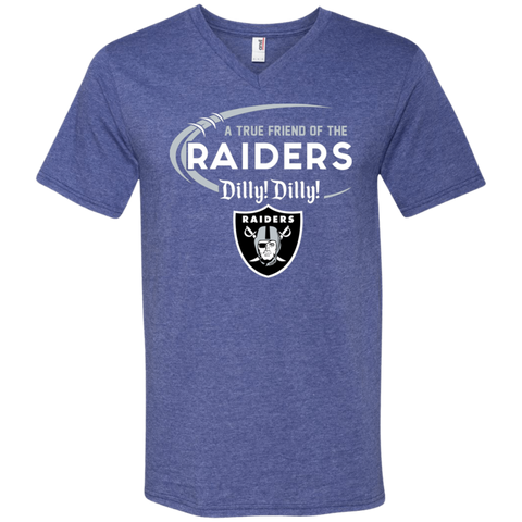 Dilly Dilly Raiders A True Friend Of The Raiders Men's V-Neck T-Shirt - The White Eagles Dilly Dilly Raiders A True Friend Of The Raiders Men's V-Neck T-Shirt - The White Eagles