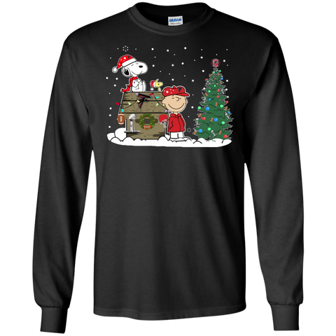 Atlanta Falcons Snoopy The Peanuts Ugly Christmas Sweater Super Bowl LS Cotton T-Shirt - The White Eagles Atlanta Falcons Snoopy The Peanuts Ugly Christmas Sweater Super Bowl LS Cotton T-Shirt - The White Eagles
