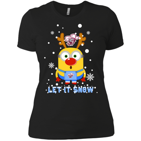 Minion Eastern Kentucky Colonels Ugly Christmas Sweaters Let It Snow Ladies' Shirt - The White Eagles Minion Eastern Kentucky Colonels Ugly Christmas Sweaters Let It Snow Ladies' Shirt - The White Eagles