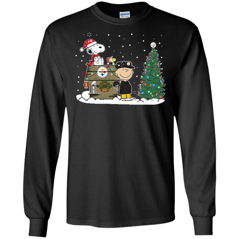 Pittsburgh Steelers Snoopy The Peanuts Ugly Christmas Sweater Super Bowl LS Cotton T-Shirt - The White Eagles Pittsburgh Steelers Snoopy The Peanuts Ugly Christmas Sweater Super Bowl LS Cotton T-Shirt - The White Eagles