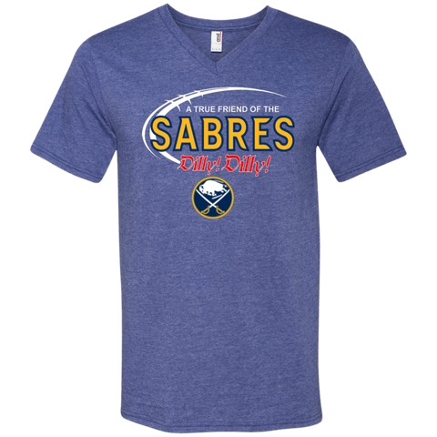 Dilly Dilly A True Friend Of The Buffalo Sabres Men's V-Neck T-Shirt - The White Eagles Dilly Dilly A True Friend Of The Buffalo Sabres Men's V-Neck T-Shirt - The White Eagles