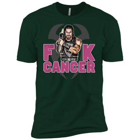 Roman Reigns Fuck Cancer Breast Cancer Awareness Men's Sleeve Shirt - The White Eagles Roman Reigns Fuck Cancer Breast Cancer Awareness Men's Sleeve Shirt - The White Eagles