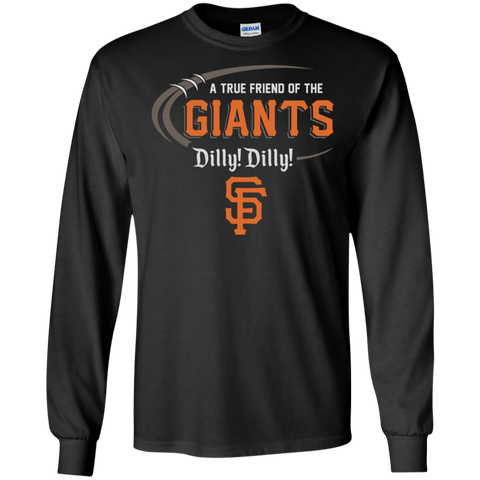 Dilly Dilly Ny Giants A True Friend Of The Giants LS Cotton T-Shirt - The White Eagles Dilly Dilly Ny Giants A True Friend Of The Giants LS Cotton T-Shirt - The White Eagles