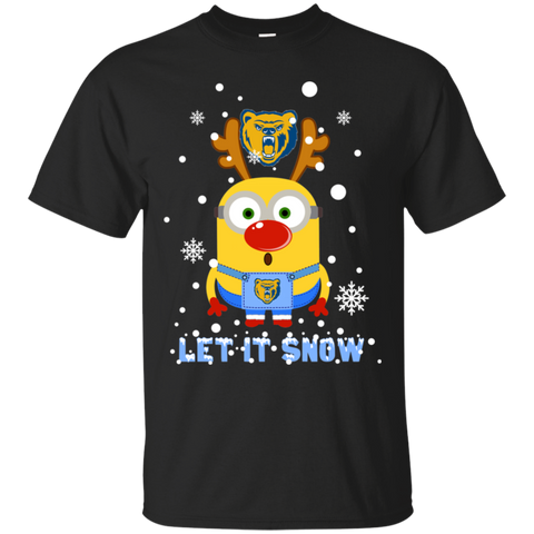 Minion Northern Colorado Bears Ugly Christmas Sweaters Let It Snow Cotton T-Shirt - The White Eagles Minion Northern Colorado Bears Ugly Christmas Sweaters Let It Snow Cotton T-Shirt - The White Eagles