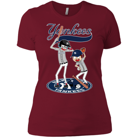 New York Yankees Baseball Rick And Morty Ladies' Shirt - The White Eagles New York Yankees Baseball Rick And Morty Ladies' Shirt - The White Eagles