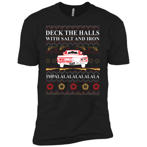 Deck The Halls With Salt And Iron Ugly Christmas Sweater Men's Sleeve Shirt - The White Eagles Deck The Halls With Salt And Iron Ugly Christmas Sweater Men's Sleeve Shirt - The White Eagles