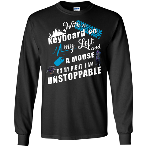 Fortnite I Am Unstoppable LS Cotton T-Shirt - The White Eagles Fortnite I Am Unstoppable LS Cotton T-Shirt - The White Eagles