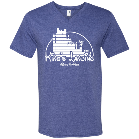 Kings Landing Hear Me Roar Tshirt Men's V-Neck T-Shirt - The White Eagles Kings Landing Hear Me Roar Tshirt Men's V-Neck T-Shirt - The White Eagles