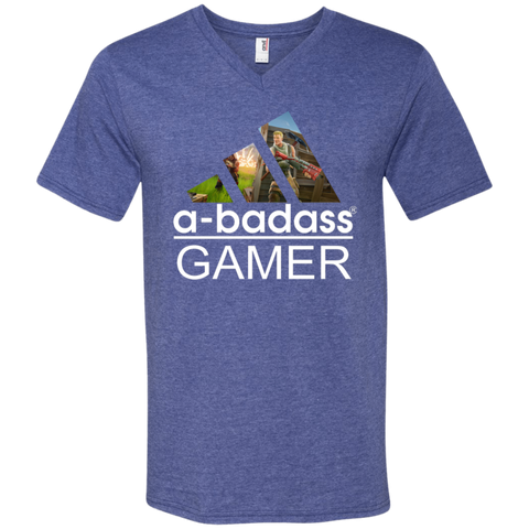 A-badass Gamer Adidas Fortnite Men's V-Neck T-Shirt - The White Eagles A-badass Gamer Adidas Fortnite Men's V-Neck T-Shirt - The White Eagles