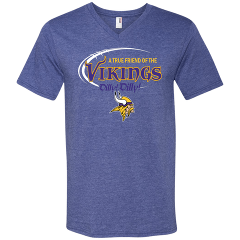 Dilly Dilly Minnesota Vikings A True Friend Of The Vikings Men's V-Neck T-Shirt - The White Eagles Dilly Dilly Minnesota Vikings A True Friend Of The Vikings Men's V-Neck T-Shirt - The White Eagles