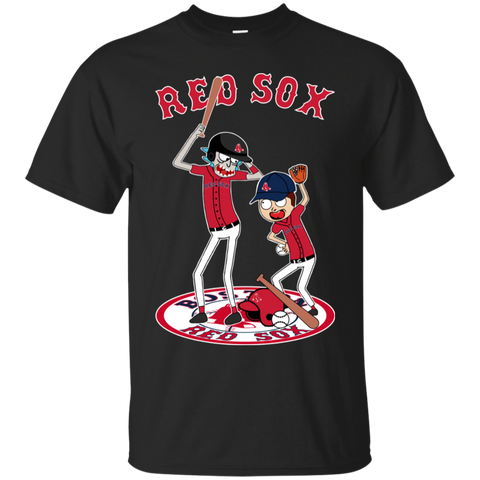 Boston Red Sox Baseball Rick And Morty Cotton T-Shirt - The White Eagles Boston Red Sox Baseball Rick And Morty Cotton T-Shirt - The White Eagles
