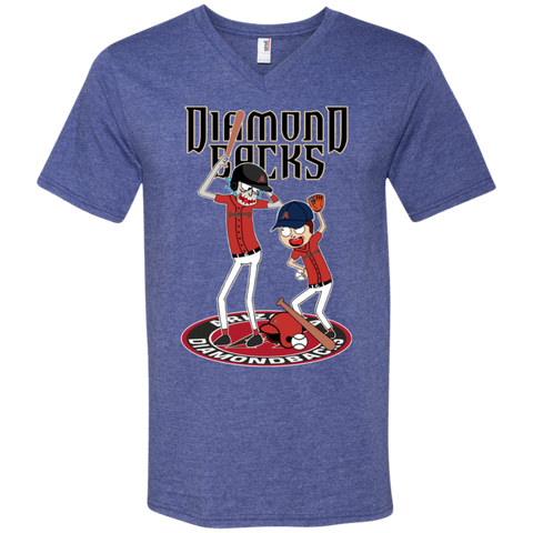 Arizona Diamondbacks Baseball Rick And Morty Men's V-Neck T-Shirt - The White Eagles Arizona Diamondbacks Baseball Rick And Morty Men's V-Neck T-Shirt - The White Eagles