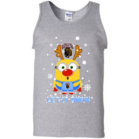 Minion Montana Grizzlies Ugly Christmas Sweaters Let It Snow Tank Top - The White Eagles Minion Montana Grizzlies Ugly Christmas Sweaters Let It Snow Tank Top - The White Eagles