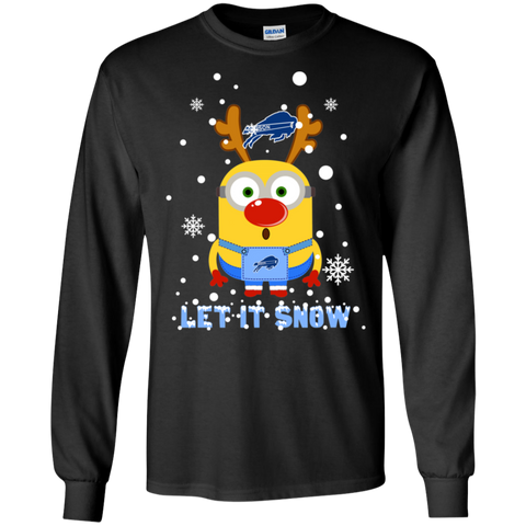 Minion Howard Bison Ugly Christmas Sweaters Let It Snow LS Cotton T-Shirt - The White Eagles Minion Howard Bison Ugly Christmas Sweaters Let It Snow LS Cotton T-Shirt - The White Eagles