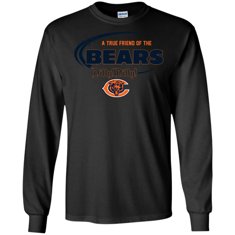 Dilly Dilly Chicago Bears A True Friend Of The Bears LS Cotton T-Shirt - The White Eagles Dilly Dilly Chicago Bears A True Friend Of The Bears LS Cotton T-Shirt - The White Eagles