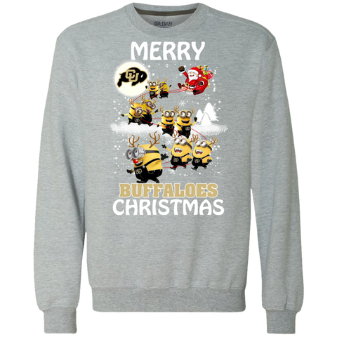 Colorado Buffaloes Ugly Christmas Sweaters Minions Santa Claus Merry Christmas Sweatshirt - The White Eagles Colorado Buffaloes Ugly Christmas Sweaters Minions Santa Claus Merry Christmas Sweatshirt - The White Eagles