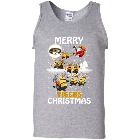 Missouri Tigers Ugly Christmas Sweaters Minions Santa Claus Merry Christmas Tank Top - The White Eagles Missouri Tigers Ugly Christmas Sweaters Minions Santa Claus Merry Christmas Tank Top - The White Eagles
