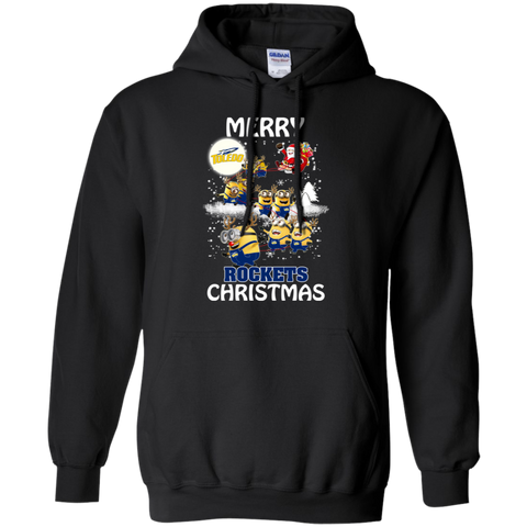 Toledo Rockets Ugly Christmas Sweaters Minions Santa Claus Merry Christmas Hoodie - The White Eagles Toledo Rockets Ugly Christmas Sweaters Minions Santa Claus Merry Christmas Hoodie - The White Eagles